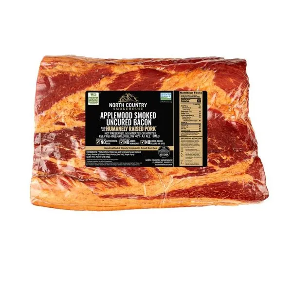 Uncured Applewood Bacon Slab - 3-4 Lbs. - Image 2