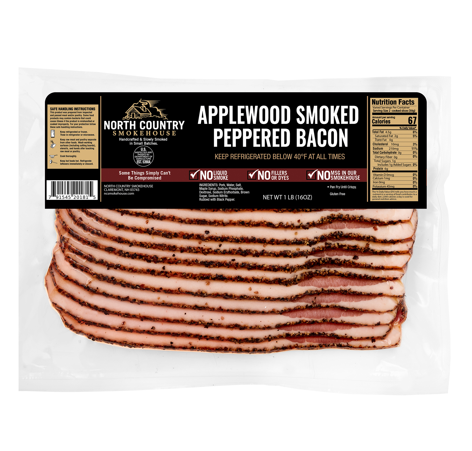 Applewood Smoked Peppered Bacon