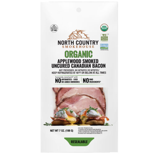 Organic Applewood Smoked Uncured Canadian Bacon